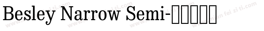 Besley Narrow Semi字体转换